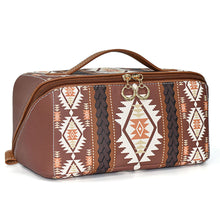 Load image into Gallery viewer, Aztec Print Cosmetic Case
