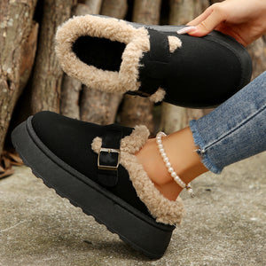 Thick-Soled Fur Shoes