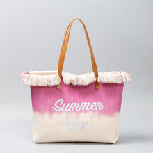 Load image into Gallery viewer, Summer Vibes Canvas Tote Bag
