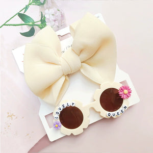 Children's Hair Accessories Sunglasses 2-Piece Set