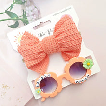 Load image into Gallery viewer, Children&#39;s Hair Accessories Sunglasses 2-Piece Set
