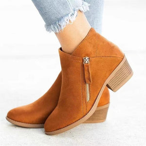 Side Zip Ankle Boots