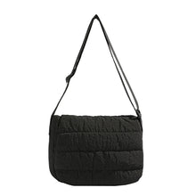 Load image into Gallery viewer, Solid Minimalist Foldover Puffer Crossbody Bag
