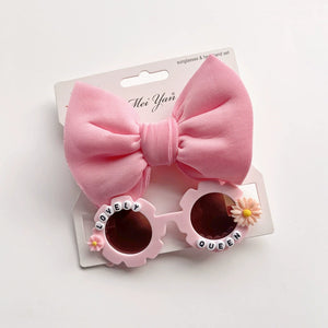 Children's Hair Accessories Sunglasses 2-Piece Set