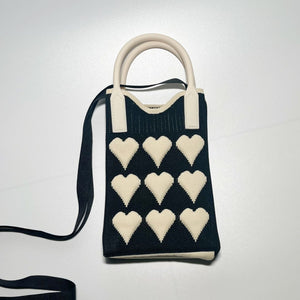 Knitted Small Square Bag Crossbody Bag