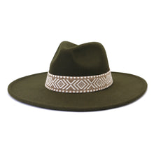 Load image into Gallery viewer, Flat Brim Straight Brim Jazz Hat
