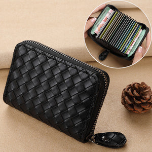 Woven Large Capacity Multi-Position Card Holder