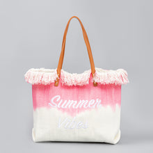 Load image into Gallery viewer, Summer Vibes Canvas Tote Bag
