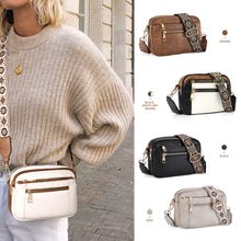 Load image into Gallery viewer, Colorblock Multi-Function Zipper Crossbody Bag
