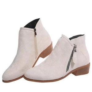 Side Zip Ankle Boots