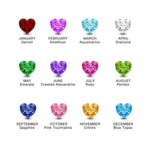 Load image into Gallery viewer, Custom Heart-shaped Ring With 12-color Birthstones
