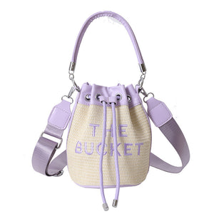 Straw Bucket Bag