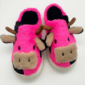 Cute Cow Cotton Slippers