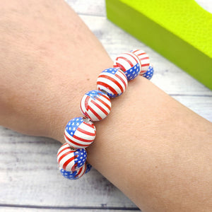 Soccer Volleyball Wooden Bead Bracelet|3pcs