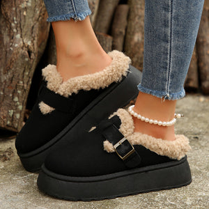 Thick-Soled Fur Shoes