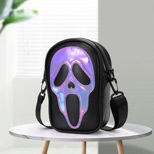 Load image into Gallery viewer, Wacky Ghost Skull Crossbody Bag
