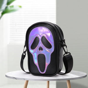 Wacky Ghost Skull Crossbody Bag