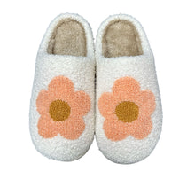 Load image into Gallery viewer, Fuzzy Flower Pattern Homewear Slippers
