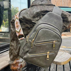Preorder-New Double Zipper Messenger Bag