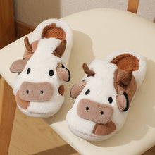 Load image into Gallery viewer, Cute Cow Cotton Slippers
