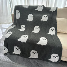 Load image into Gallery viewer, Half Fleece Ghost Blanket
