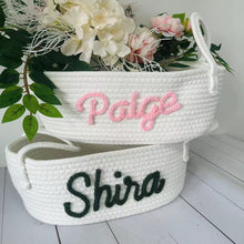 Load image into Gallery viewer, Personalized Name Baby Storage Basket
