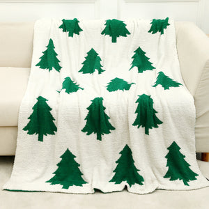 Chrismas Theme Half-Fleece Blanket