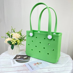 Solid Color EVA Beach Tote