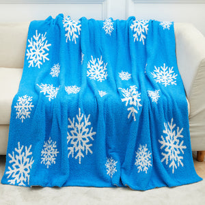 Chrismas Theme Half-Fleece Blanket