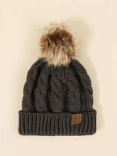 Load image into Gallery viewer, Fur Ball Knitted Hat
