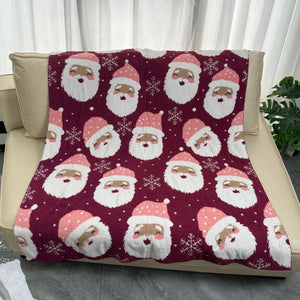 Chrismas Theme Half-Fleece Blanket