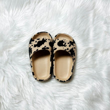 Load image into Gallery viewer, Adult and Kid Cow Thick Sole Slippers
