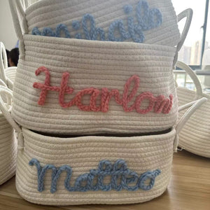 Personalized Name Baby Storage Basket