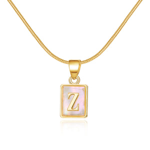 English Letter Pendant Necklace