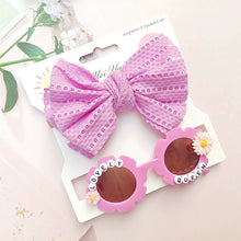 Load image into Gallery viewer, Children&#39;s Hair Accessories Sunglasses 2-Piece Set
