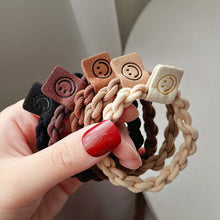 Load image into Gallery viewer, Smiley Face High Elastic Hair Tie(5 pcs)
