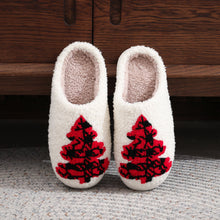 Load image into Gallery viewer, Christmas Tree Cutton Slippers
