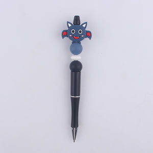 Halloween Pumpkin Spider Silicone Beaded Pen(MOQ:3)