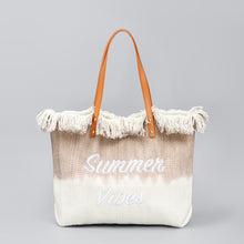 Load image into Gallery viewer, Summer Vibes Canvas Tote Bag
