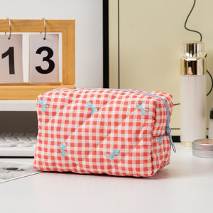 Bow Large Capacity Hand-held Cosmetic Bag