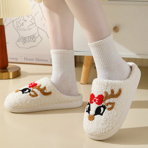 Christmas Elk Cutton Slippers