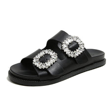 Load image into Gallery viewer, Women&#39;s Thick Bottom Rhinestone Shoes
