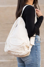 Load image into Gallery viewer, Oversized Cotton Canvas Sling Bag
