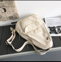 Load image into Gallery viewer, Oversized Cotton Canvas Sling Bag
