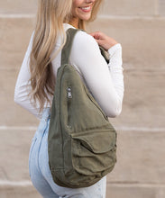 Load image into Gallery viewer, Oversized Cotton Canvas Sling Bag
