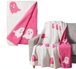 Half Fleece Ghost Blanket