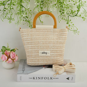 Custom Straw Tote Bag