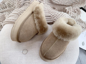 Unisex Winter Furry Shearling Slippers