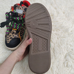 Unisex Trendy Leopard Skate Shoes