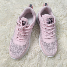 Load image into Gallery viewer, Pink Leopard Mesh Lace up Sneaker

